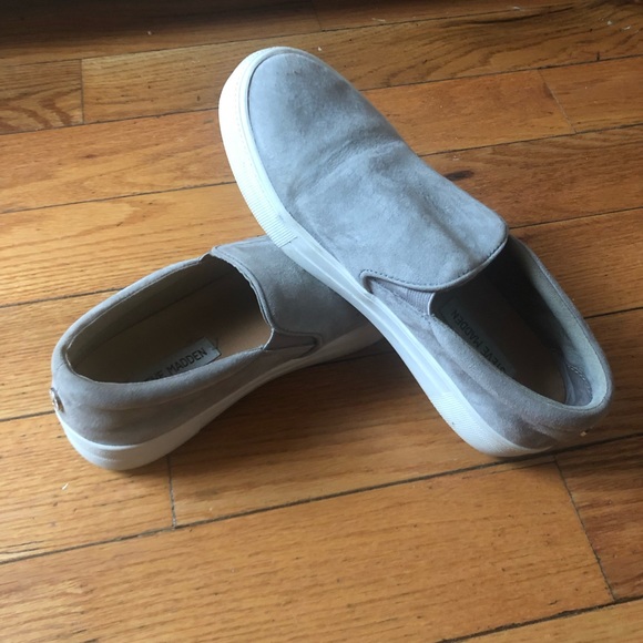 🌸Steve Madden Gills Grey Suede Slip on - Picture 2 of 9